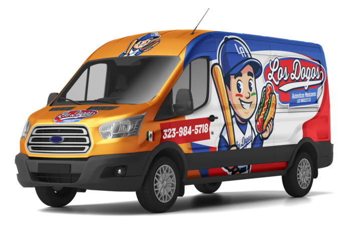 Los Dogos Van Wrapped